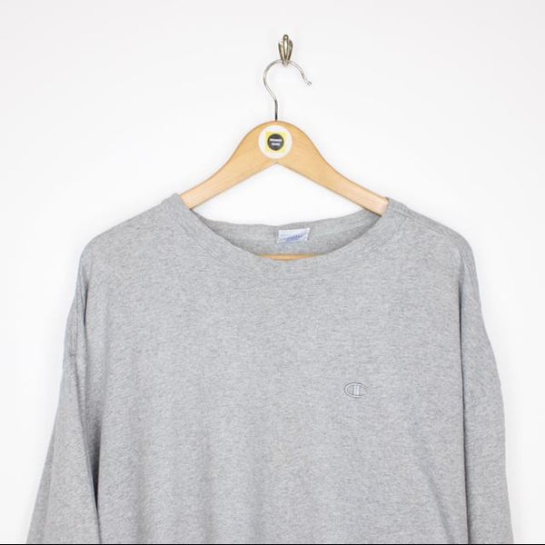 Vintage 90’s Champion Grey Crew Neck Sweatshirt Jumper