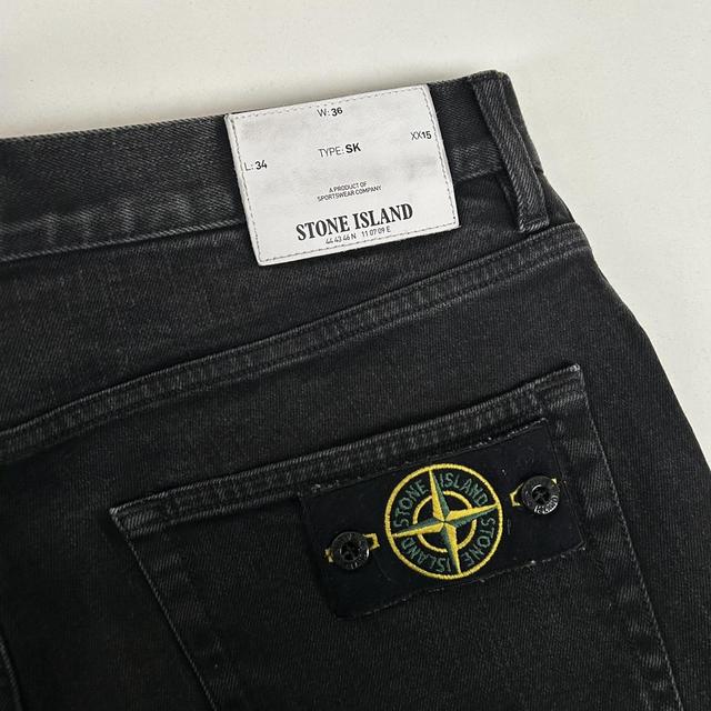 Stone Island SS 2017 Black Skinny Fit Denim Jeans