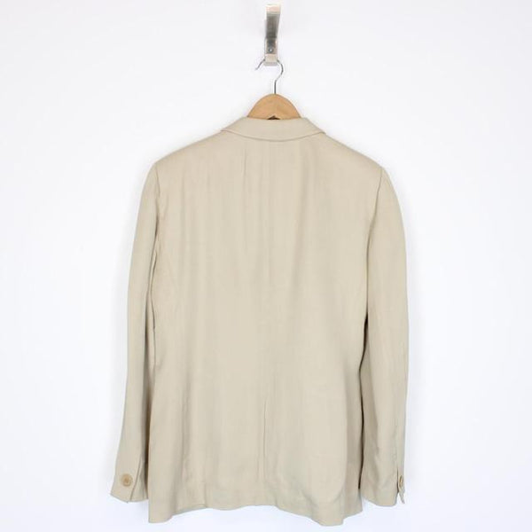 Vintage Emporio Armani Beige Viscose Blazer Jacket