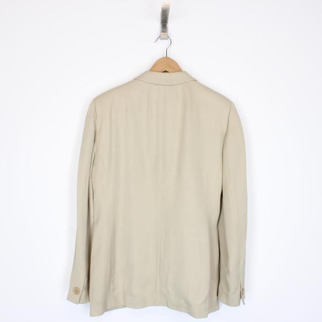 Vintage Emporio Armani Beige Viscose Blazer Jacket