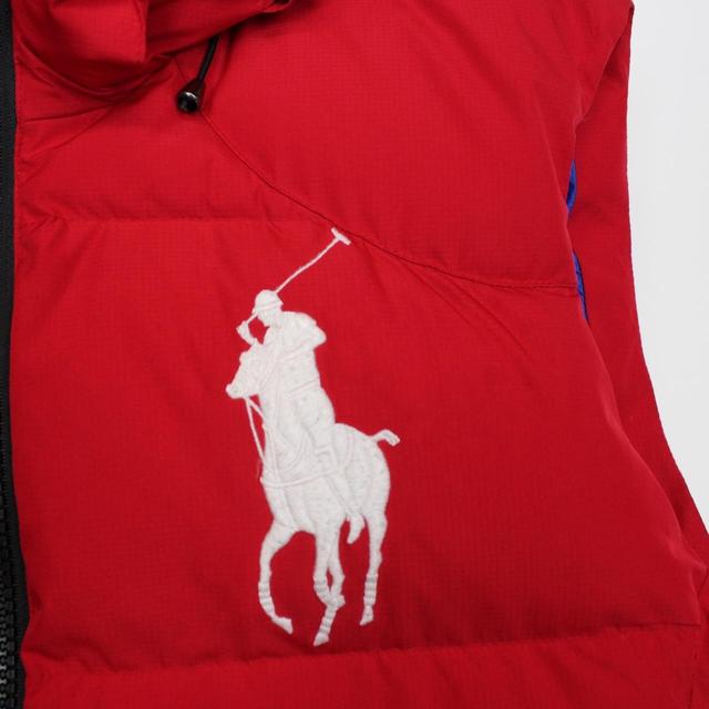 Polo Ralph Lauren Red and White Down Gilet / Bodywarmer Jacket