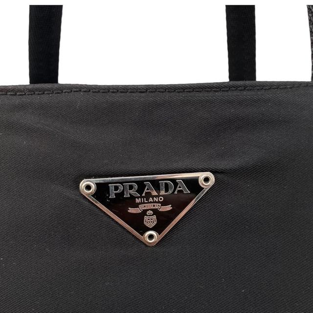 Vintage Prada Black Nylon Shoulder Bag