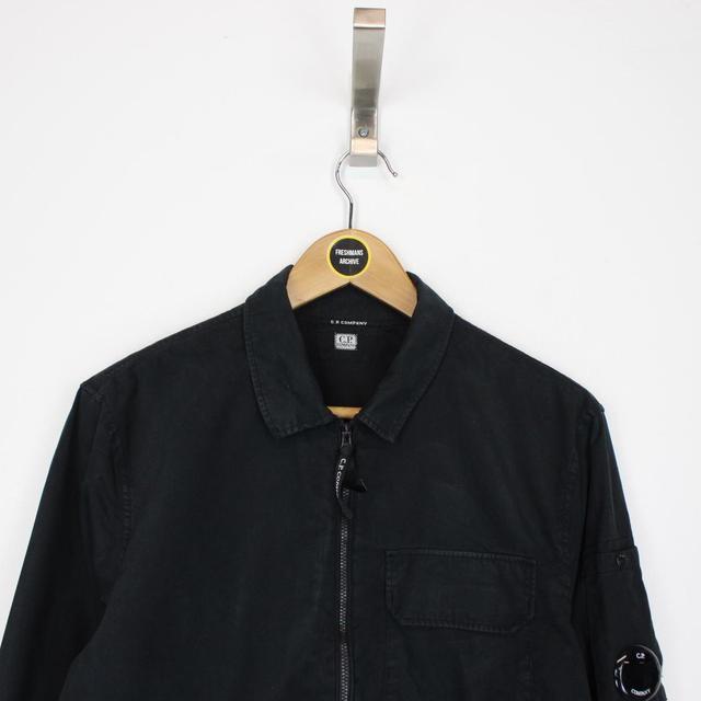 CP Company Black Full Zip Goggle Overshirt Jacket