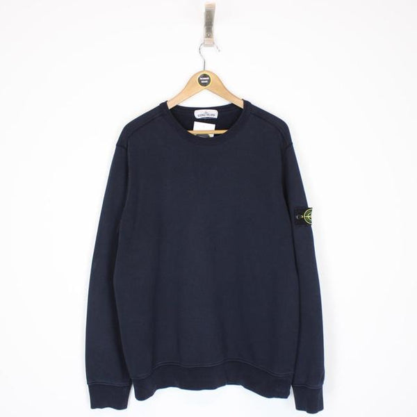 Stone Island SS 2019 Navy Blue Cotton Sweatshirt Jumper