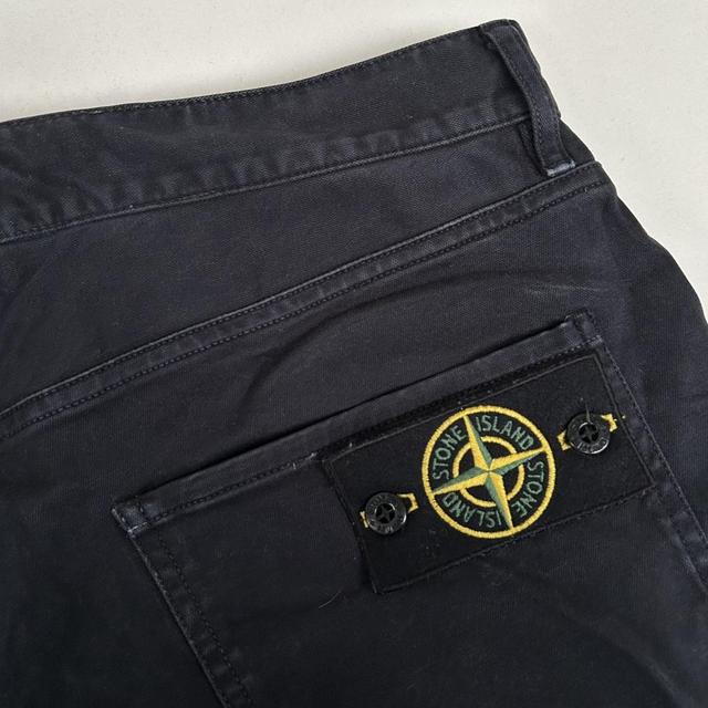 Stone Island AW 2010 Navy Blue Regular Tapered Fit Cotton Trousers