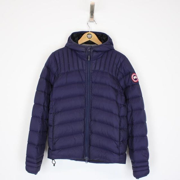 Canada Goose Navy Blue Brookvale Nylon Down Hooded Jacket