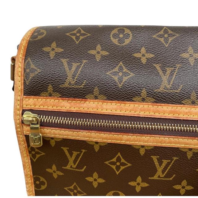 Louis Vuitton Brown and Tan Canvas/Leather Monogram Bosphore Messenger Bag