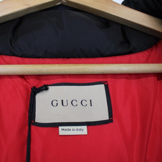 Gucci Tan Brown GG Monogram Cotton Canvas Down Puffer Jacket