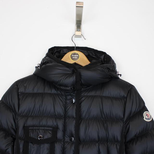 Moncler Hermine Black Long Parka Down Puffer Coat