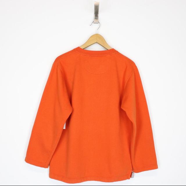 Vintage 90s Adidas Orange Spellout Sweatshirt Jumper