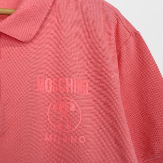 Moschino Milano Couture Pink Short Sleeve Polo Shirt