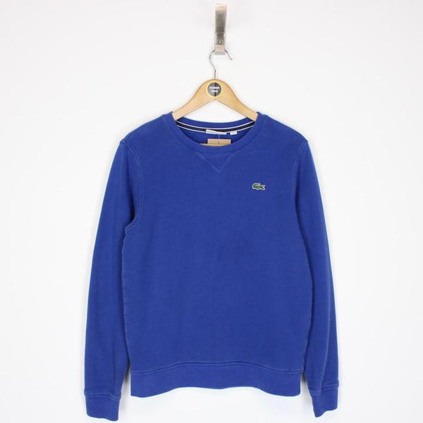 Lacoste Sport Blue Crew Neck Cotton Sweatshirt Jumper