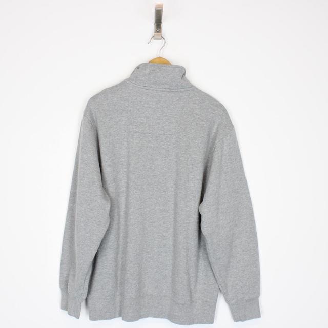 Vintage 00s Nautica Competition Grey 1/4 Zip Sweatshirt Jumper