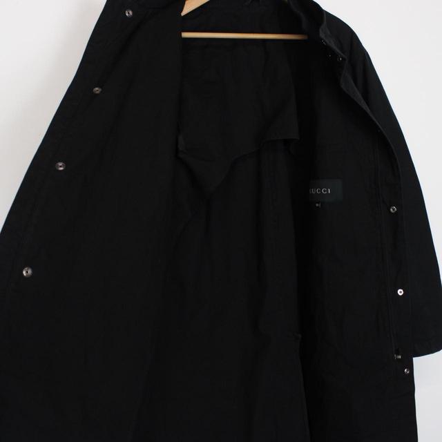 Vintage 00s Gucci Black Cotton Coat