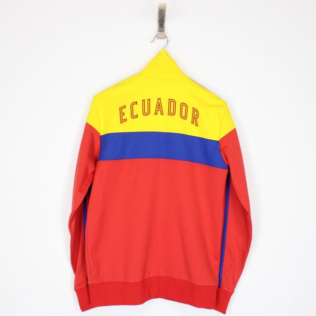 Rare Vintage Adidas Ecuador Red and Yellow 1974 World Cup Football Track Jacket