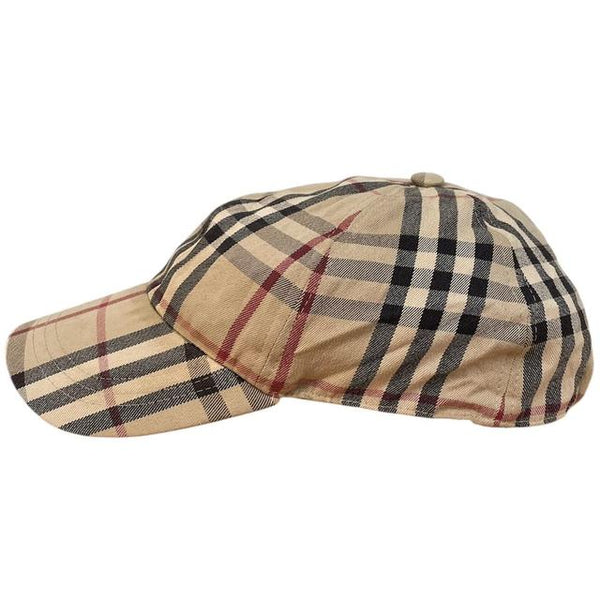 Burberry London Tan Brown Nova Check Baseball Cap