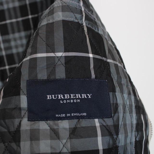 Burberry London Grey Nova Check Lined Quilted Jacket