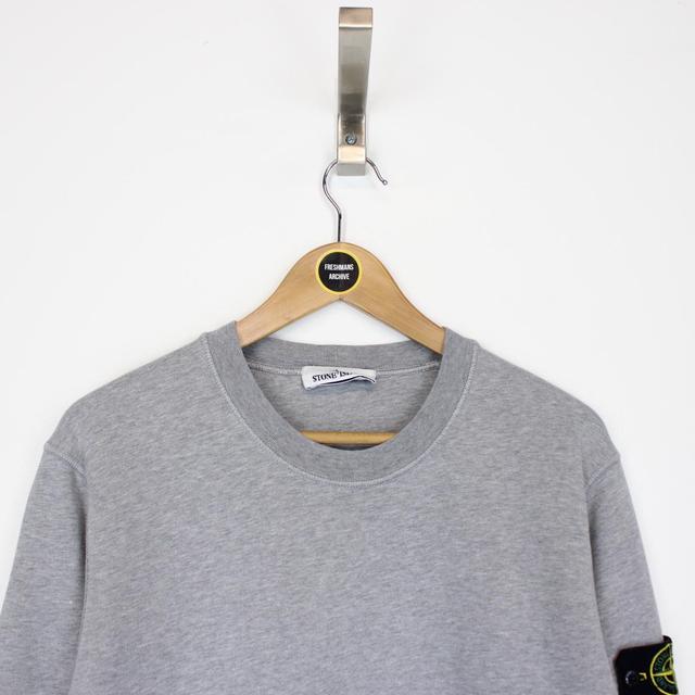 Stone Island SS 2021 Grey Cotton Sweatshirt Jumper