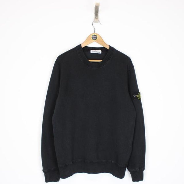 Stone Island AW 2021 Black Cotton Sweatshirt Jumper