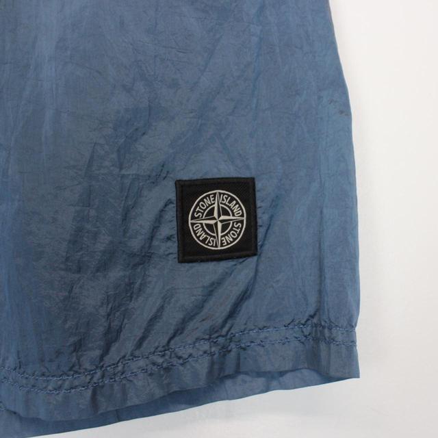 Stone Island SS 2022 Blue Nylon Metal Swim Shorts