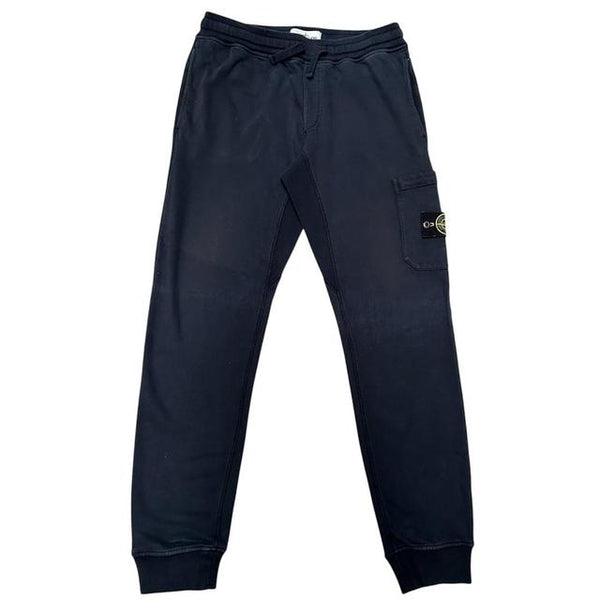 Stone Island SS 2018 Navy Blue Cotton Tracksuit Bottoms / Joggers