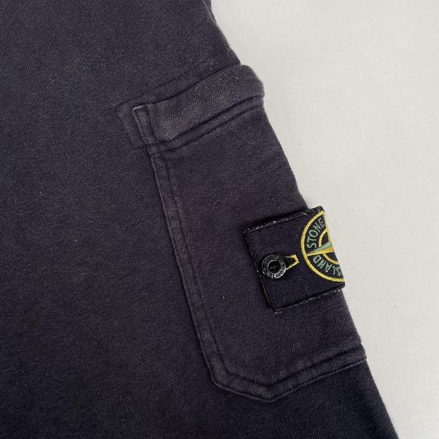 Stone Island AW 2016 Navy Blue Skinny Fit Cotton Tracksuit Bottoms / Joggers