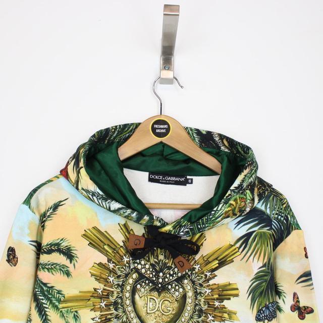 Dolce and Gabbana Multicoloured Tropical King Print Hoodie Jumper