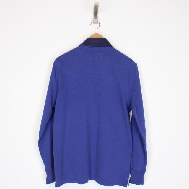 Polo Ralph Lauren Blue Long Sleeve Cotton Rugby Shirt