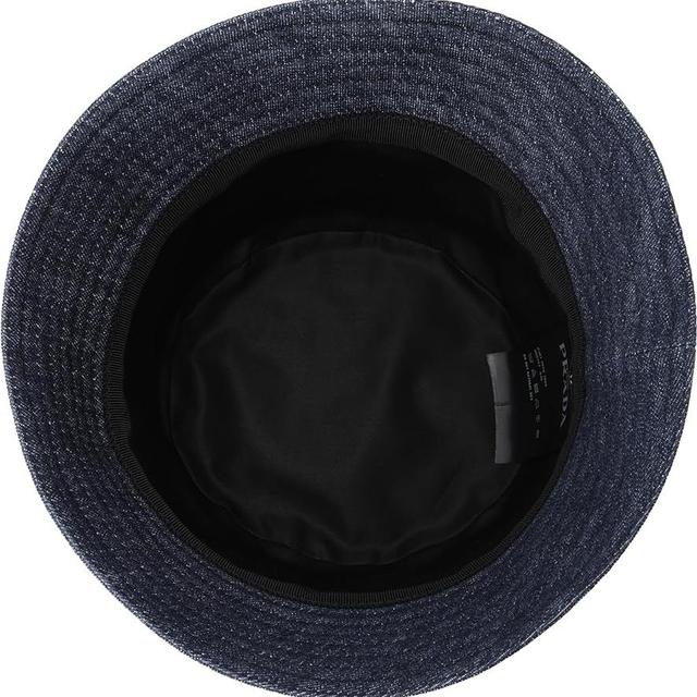 Prada Navy Blue Cotton Denim Bucket Hat