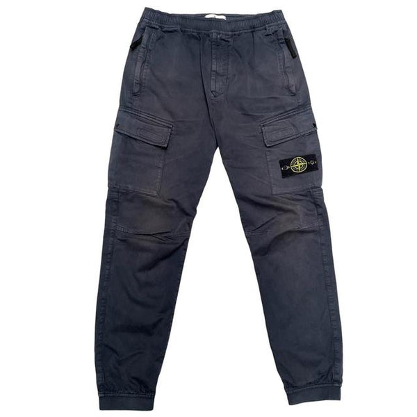 Stone Island AW 2021 Navy Blue RE-T Fit Cargo Trousers