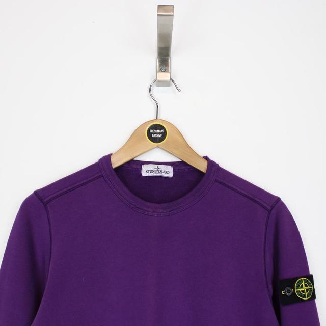 Stone Island AW 2019 Purple Crew Neck Sweatshirt Jumper