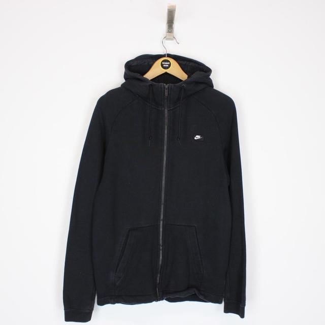 Nike Black and White Full Zip Hoodie Jumper