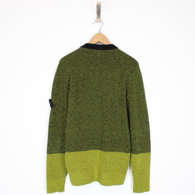 Stone Island AW 2016 Black and Green Alpaca Wool Knit Jumper