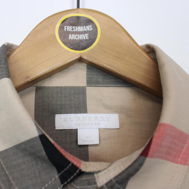 Burberry Beige Nova Check Long Sleeve Cotton Shirt