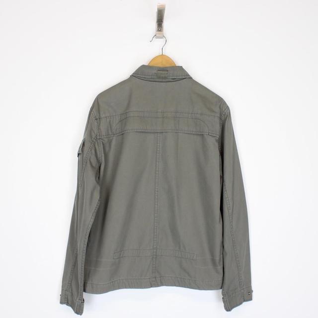 Calvin Klein Khaki Green Full Zip Overshirt Jacket