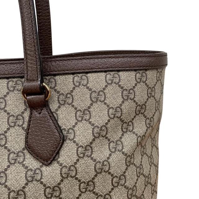 Gucci Ophidia GG Monogram Beige and Brown Medium Tote Bag