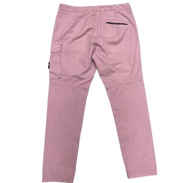 Stone Island SS 2020 Pink Slim Fit Cargo Trousers