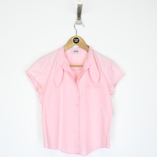 Moschino Cheap and Chic Pink Short Sleeve Blouse Shirt