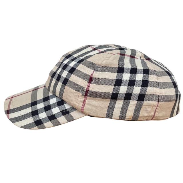 Vintage Burberry London Beige Nova Check Baseball Cap