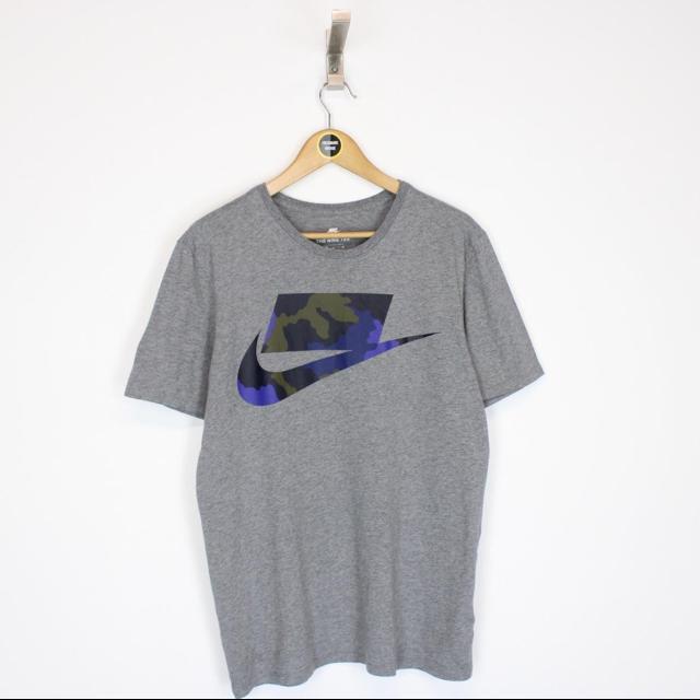 Nike Grey Short Sleeve Spellout T-Shirt