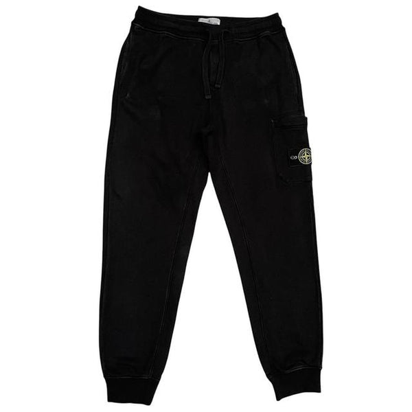 Stone Island Black Cotton Tracksuit Bottoms / Joggers