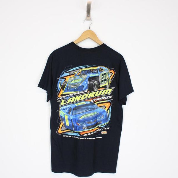 Vintage 90s Gildan Landrum Black Short Sleeve T-Shirt