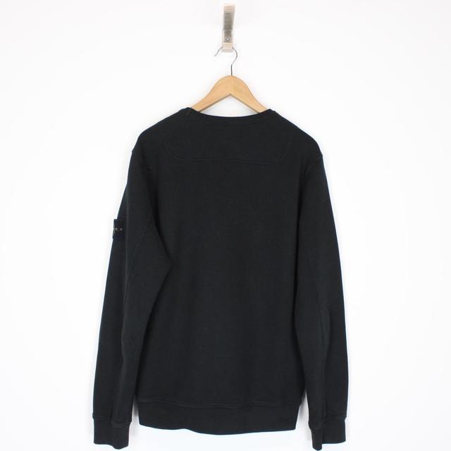 Stone Island AW 2023 Black Cotton Sweatshirt Jumper