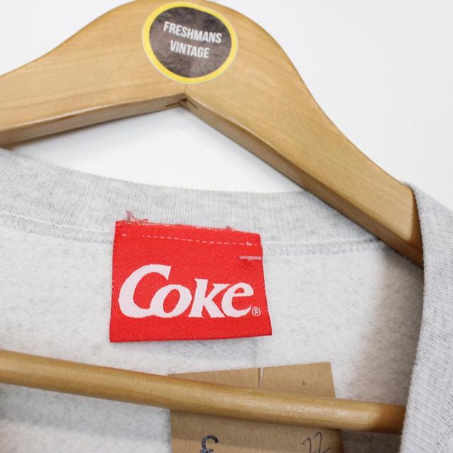 Vintage 1995 Coca Cola Grey Graphic Sweatshirt Jumper