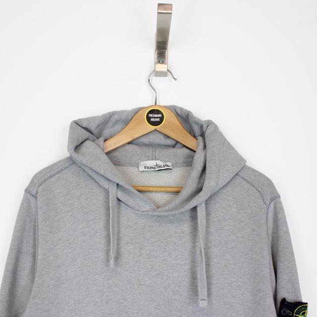 Stone Island AW 2019 Grey Cotton Hoodie Jumper