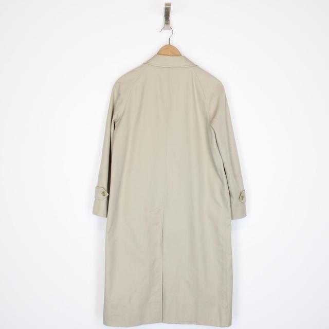 Vintage 90s Burberry Beige Nova Check Single Breasted Trench Coat