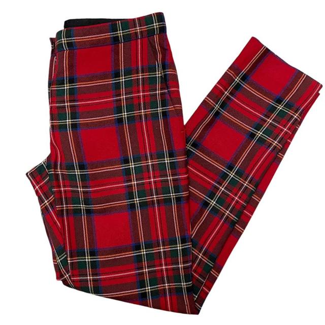 Burberry Multicoloured Tartan Check Wool Trousers