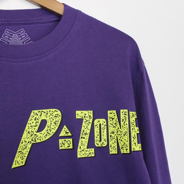 Palace Purple and Yellow P Zone Monster Print Long Sleeve T-Shirt