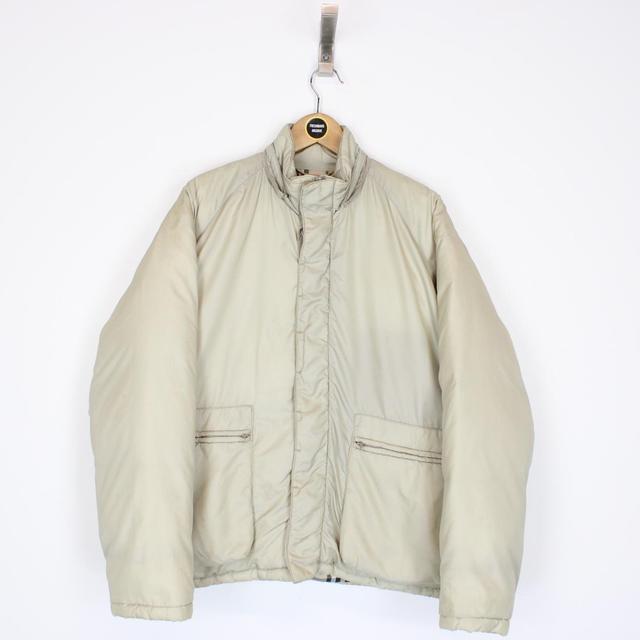 Burberry London Beige Nova Check Down Puffer Jacket