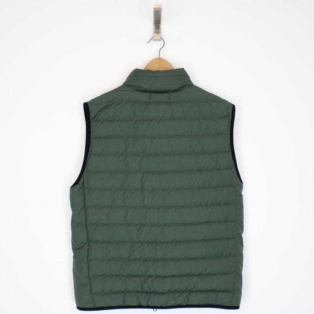 Stone Island AW 2021 Green O-Cotton R-Nylon Tela Down Gilet / Bodywarmer